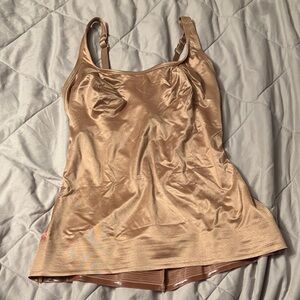 Ruby Ribbon Nude Beige Shapewear Tank